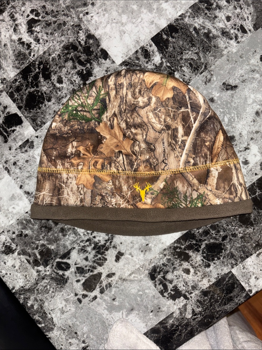 Adult men’s  Brown Realtree Camo Beanie Hat